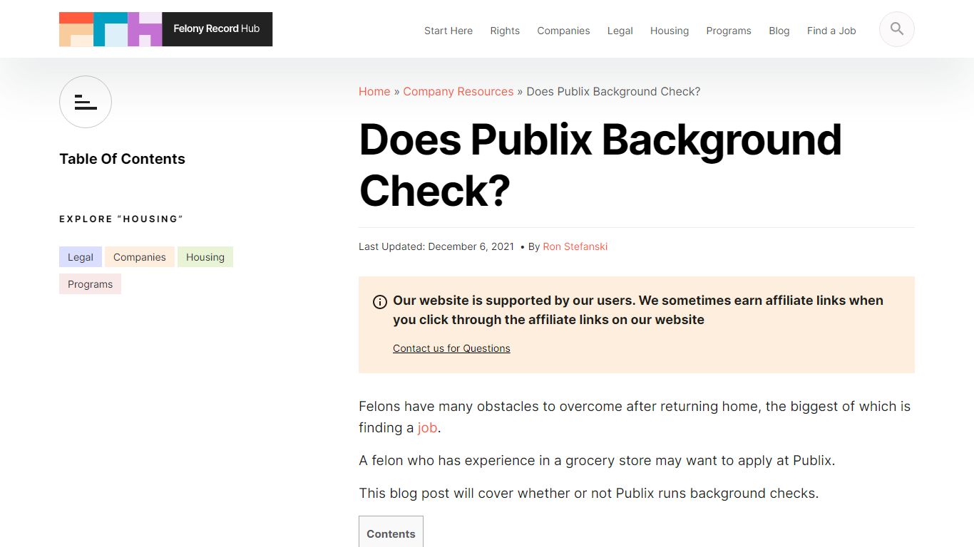 Does Publix Background Check? | Felony Record Hub